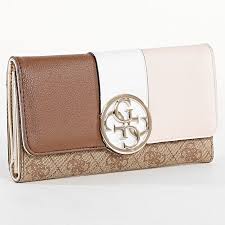 Les dimensions de ce modèle sont : Guess Portefeuille Femme Sg740265 Marron Rose Poudre Blanc Laboutiqueofficielle Com