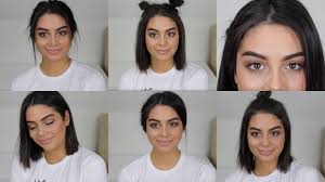 You just need to braid the nape area and have it lead into a ponytail, bun or whatever else you want. Hairstyle For Short Hair For School Novocom Top