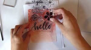 Card making is a great craft. Card Making With Stamps Youtube