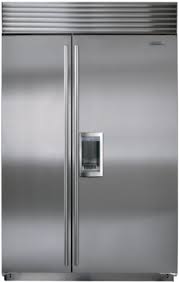 Sub Zero 42 Tube Handle Built In Refrigerator Sxs W Dispenser Bi 42sd S Th Side By Side Refrigerator Glass Shelves Kitchen Refrigerator