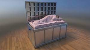 bu yatak deprem aninda sizi guvenli bir sekilde gomuyor