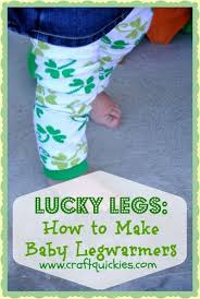 Diy baby legwarmers ~ upcycle pairs of socks into fashionable leg warmers for your baby! Lucky Legs How To Make Baby Legwarmers By Craft Quickies Diy Baby Leggings Baby Leg Warmers Diy Baby Stuff