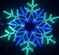 2D Motif Light Snowflake Smart Christmas Decorations Light