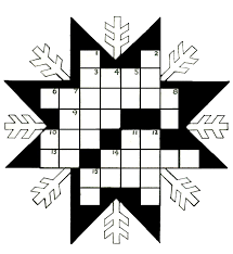 Also, the area against which a figure or scene is placed. Snowflake Kids Printable Crossword Puzzle Purple Kitty