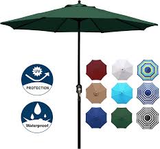 Black And White Striped Offset Umbrella Amazon Com Blissun 9 Outdoor Aluminum Patio Umbrella Striped Patio Umbrella Market Striped Umbrella With Push Butto In 2020 Patio Umbrella Aluminum Patio Umbrella