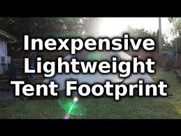 You can make a simple temporary tent. Diy Inexpensive Lightweight Tent Footprint Instructables