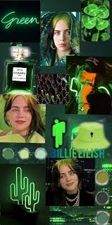 Billie eilish lockscreens collage tumblr. Billie Eilish Aesthetic Wallpapers Green Novocom Top