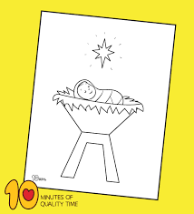 By the end of this year, you'll hav. Baby Jesus Coloring Page 10 Minutes Of Quality Time