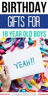 So read on down below and see whether playful or practical is the route you want to take this year. Birthday Gifts For 18 Year Old Boys Unique Gifter 18th Birthday Gifts For Boys 18th Birthday Gifts Birthday Presents For Boys