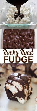 Great Grandma S Amazing Rocky Road Fudge Recipe Is Just Four Simple Ingredients And A Chocolate Marshmallow Lover Fudge Recipes Baked Dessert Recipes Desserts
