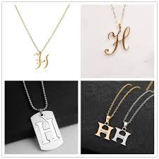 Sign up to the buzzfeed quizze. Wholesale Letter H Stainless Steel Alloy Alphabet Name Initial Pendant Necklace Monogram America English Word Sign Chain Friend Woman Mother Mens Family Gifts Jewelry From Fashion Gifts 1 59 Dhgate Com