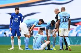 After the game de bruyne has talked about his injury sustained during the champions league final against chelsea, which also prevented him from playing in belgium's euro opener vs russia. Kevin De Bruyne Injury Doesn T Look Good In Major Blow To Manchester City Ahead Of Carabao Cup Final Evening Standard
