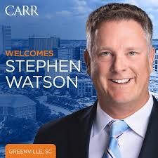Big things are happening in Greenville! Join us in welcoming Stephen Watson,  who brings over 10 years of experience serving healthcare providers to our  CARR team. From the Upstate's growing medical community