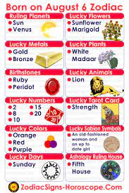 Check spelling or type a new query. August 6 Zodiac Full Horoscope Birthday Personality Zsh