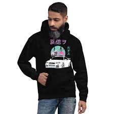 Skyline GT-R R34 JDM Tuner Car Drift Street Racing GTR Unisex Hoodie