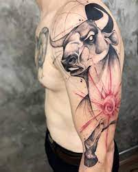 30 Best Taurus Tattoo Design Ideas Hike N Dip Taurus Tattoos Taurus Bull Tattoos Bull Tattoos
