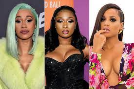 Cardi B Megan Thee Stallion And Ishawna Represent For Women At Progress Wap Cardi B Women Female Rappers