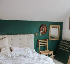 Dark Green Accent Wall With Neutral Bedroom Design Bedroomgoals Neutral Bedroom Design Chic Bedroom Design Bedroom Design
