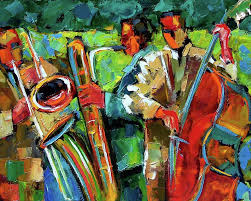 Jazz In The Garden By Debra Hurd Jazz Art Jazz Artwork Art Music