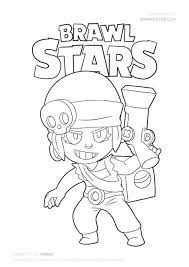 Kleurplaten van de computergame brawl stars. 13 Brawl Stars Ideas Brawl Star Coloring Pages Stars