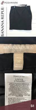 Banana Republic Black Lined Skirt Petite 2 Banana Republic Banana Republic Skirt Petite