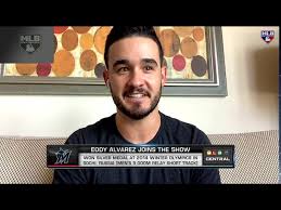 Eddy alvarez, a shortstop for the united states' baseball team, praised his parents for making sacrifices so he could have the opportunity to wave the american flag at the summer olympics. From The Olympics To Mlb Eddy Alvarez Youtube