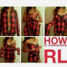 Clever How To Turn A Guys Flannel Into Cute Tubetop Diy Fashion Diy Clothes Diy Shirt
