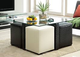 Black And White Ottoman Stool Black And White Ottoman Coffee Table Coffee Table With Stools Coffee Table With Stools Underneath Coffee Table With Seating