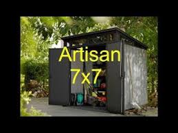 Keter berging manor pent 64 storage shed. Keter Keter Artisan 77 7x7 Outdoor Garden Storage Shed Youtube
