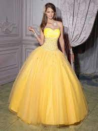 Venta Vestidos De 15 Anos En Amarillo En Stock