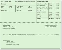 Pay Stub Template Pdf Right To Education Importance Of Time Management Payroll Template