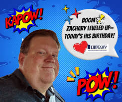 💫 ZAP! Here's Zachary, master of the shared catalog universe! 🌌  📚Superpower: Connecting patrons to the books they need, even if it's from  a library miles away. 🔗Mission: Fixing interlibrary hiccups, moving