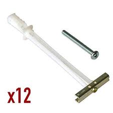 12 Pieces Toggler Snaptoggle Drywall Anchor With Included Bolts For 1 4 20 Fastener Size Holds 80 Pounds Each By Toggler With Images Drywall Anchor Toggle Bolts Fasteners