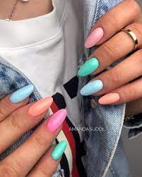 Long Acrylic Nail Art Designs For Summer 2019 Nails Designs Coffin Nail Designs Long Nails Nail Art Nails Sum Long Acrylic Nails Oval Nail Art Oval Nails