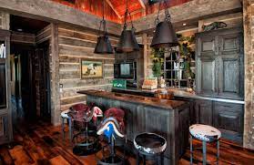 Reclaimed chihuahua pine 72w x 30d x 42h (upper counter height) x 34h (lower top height) ~ ships from the manufacturer. Western Bar Houzz