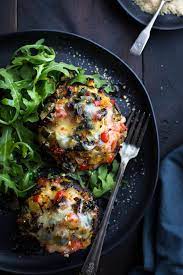 Vegetable Stuffed Portabella Mushrooms Taste Love And Nourish Recipe Mushroom Recipes Portabella Mushrooms Recipes Delicious Vegetables