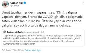 We looked inside some of the tweets by @ercument_ovalii and found useful information for you. Prof Ercument Ovali Nin Ilac Aciklamasina Bilim Insanlarindan Itiraz