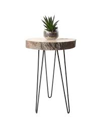 30 Tall Live Edge Side Table Tall Side Table Hair Pin Leg Table By Rawdetail On Etsy Https Www Etsy Com Ca Listing 56 Tall Side Table Side Table Table