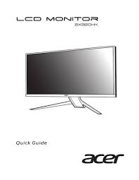 · the message osd unlock message will be displayed in the middle . Acer Bx320hk Quick Start Guide Manualzz