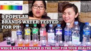 9 Popular Brands Bottled Water Tested For Ph Alkaline Acidic Water Chart Youtube