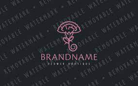 Carnation Flower Logo Template 70557 Flower Logo Carnation Flower Logo Templates