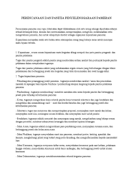 Memberikan motivasi, inspirasi, serta koreksi kepada seksi kepanitiaan. Tugas Pameran Sbk