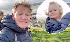 Gordon Ramsay carries adorable son Oscar