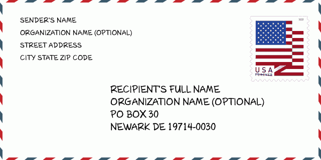 Почтовый индекс (ZIP Code): 19714 - NEWARK, DE | Делавэр Соединенные Штаты  Индекс 5 Plus 4 ✉️