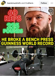 What's your 225 reps at bench press?