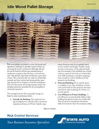 Pallet Storage And Fire Risk Pallet Storage Pallet Fire Hazard