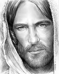 Jesus Face Drawing By Greg Joens Jesus Drawings Pictures Of Jesus Christ Jesus Sketch