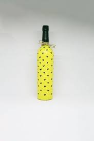 Pineapple Wine Bottle Bbq Centerpiece Flower Vase Etsy Glass Bottles Art Beer Bottle Art Painted Glass Bottles