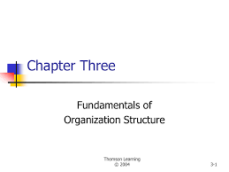 Chapter Three Fundamentals Of Organization Structure Thomson