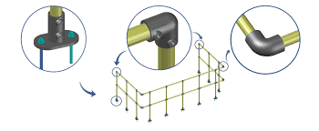 Key Clamp Railings | GRAITEC